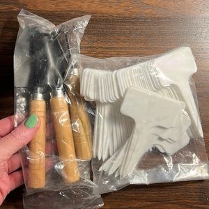 Indoor/outdoor garden tools and plant label stakes
